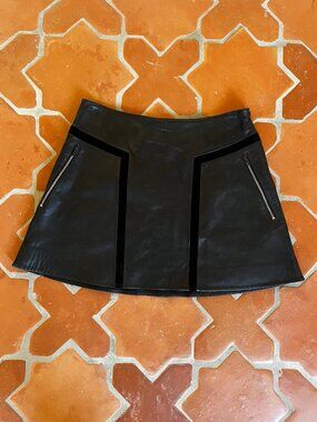 Rag & Bone Leather Mini Skirt Size 6